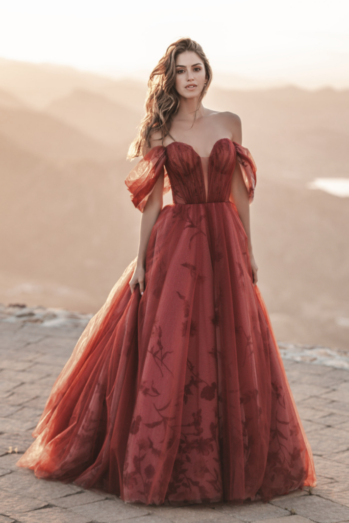 Non-white wedding dress by Allure Bridals