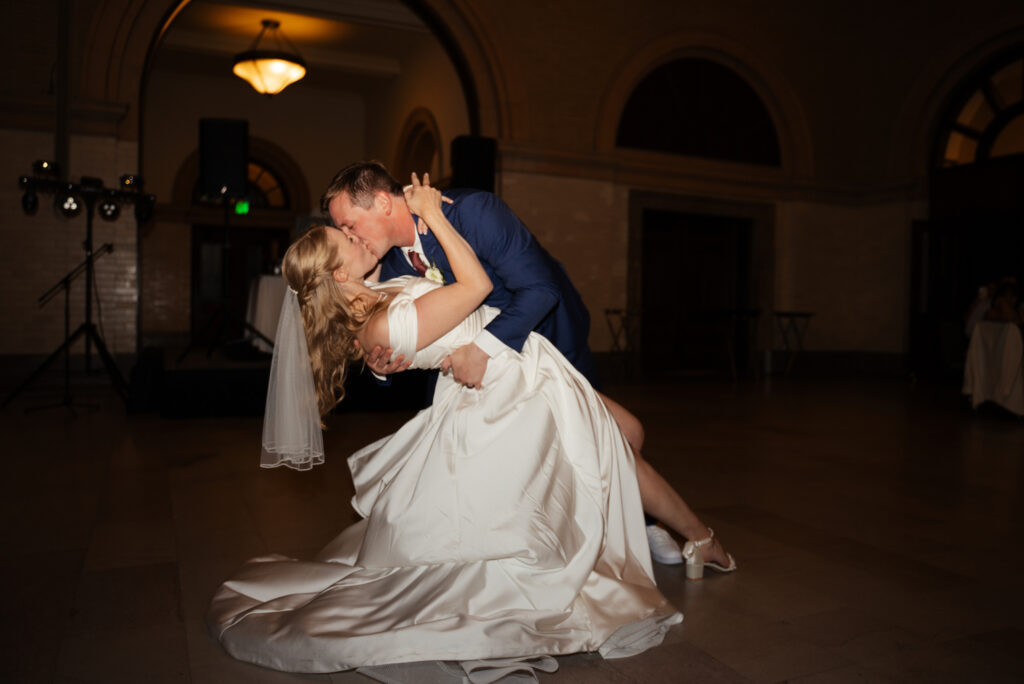 First dance at this couple's The Depot Minneapolis wedding