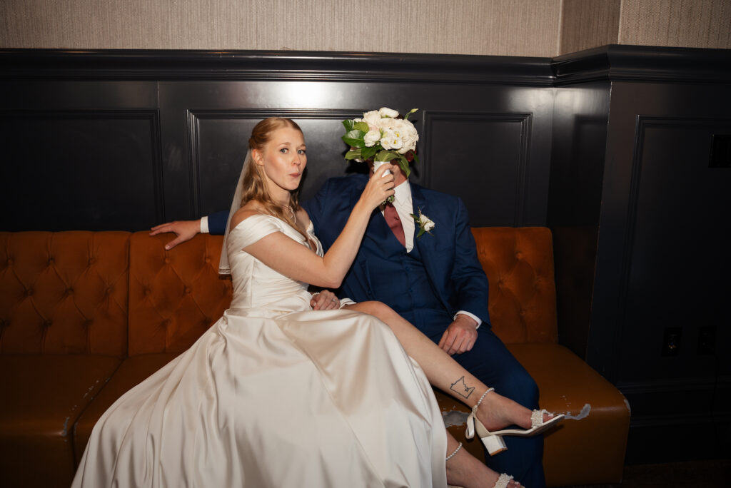 Couple at their Depot Minneapolis wedding