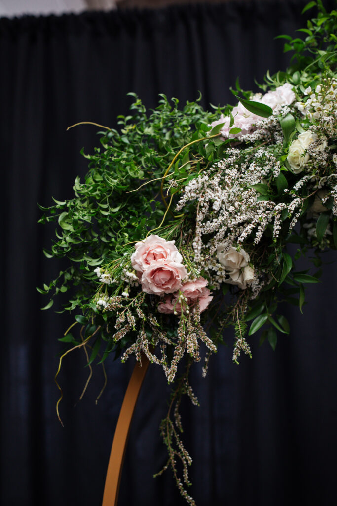 The Depot Minneapolis wedding florals from Leitner's Garden Center