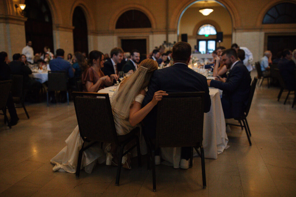 This couple's The Depot Minneapolis wedding in the Great Hall
