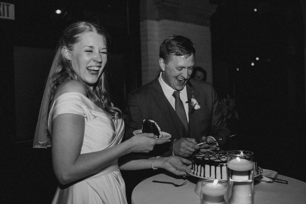 The Depot Minneapolis wedding featuring cake from Cafe Latte