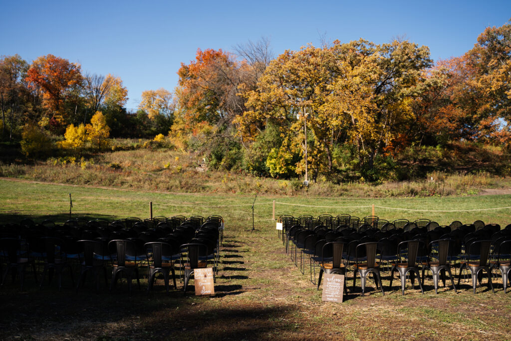 Theodore Wirth Trailhead wedding in Minneapolis, Minnesota, featuring the lawn