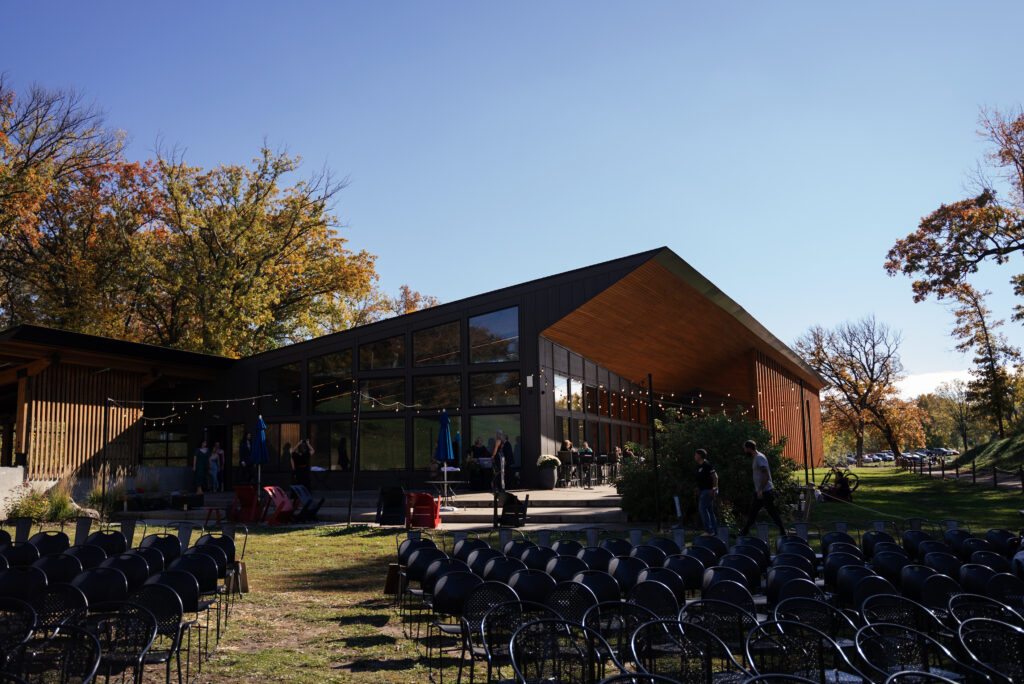 Theodore Wirth Trailhead wedding in Minneapolis, Minnesota, featuring the Great Hall