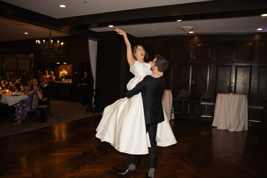 Saint Paul Town and Country Club wedding first dance in the Director's Room