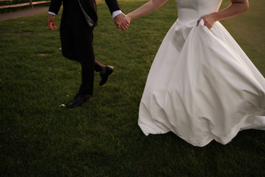 Saint Paul Town and Country Club wedding golden hour portraits