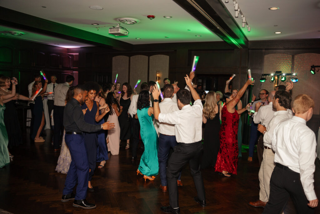 Saint Paul Town and Country Club wedding reception in the Director's Room
