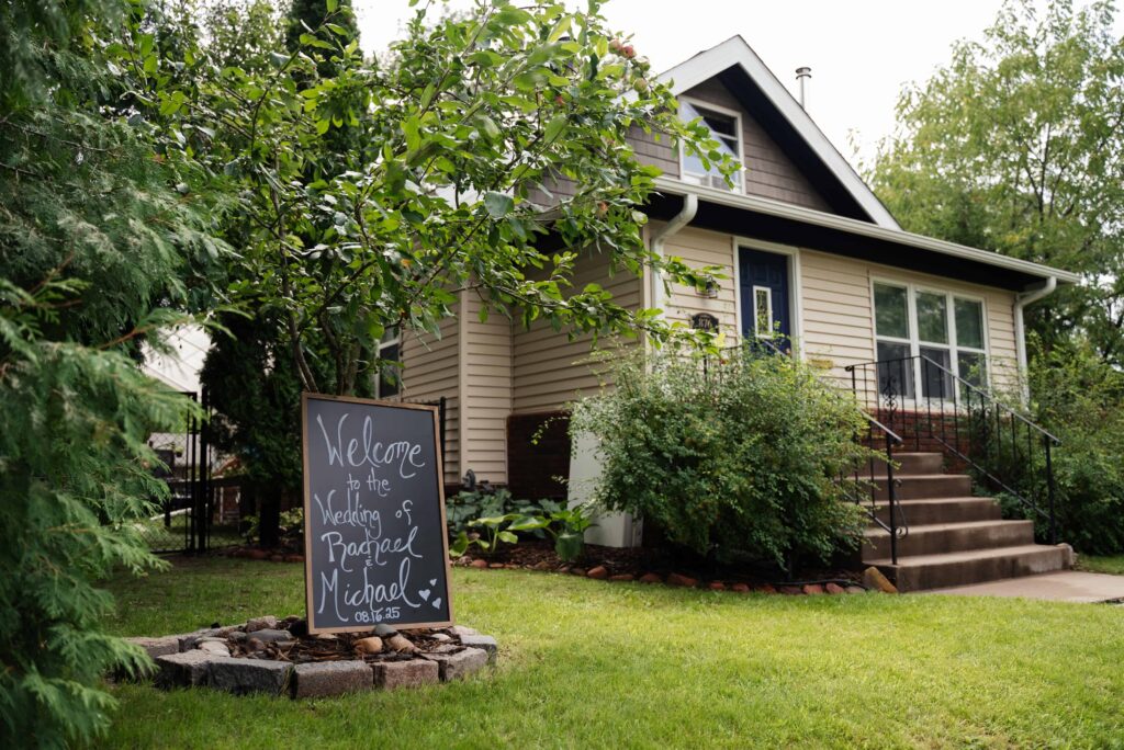 Rachael and Michael's backyard wedding in Saint Paul, Minnesota
