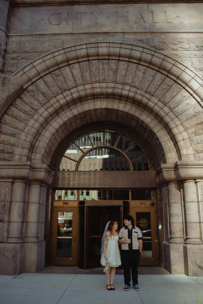 Elopement at Minneapolis City Hall in Minneapolis, Minnesota 