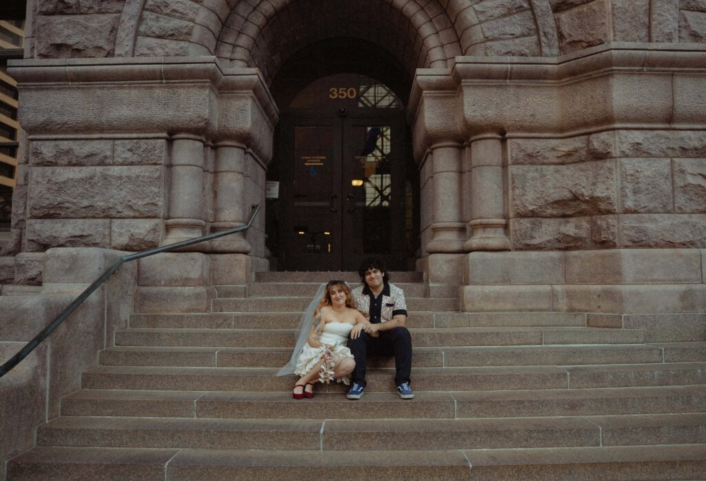 Elopement styled shoot in downtown Minneapolis, Minnesota