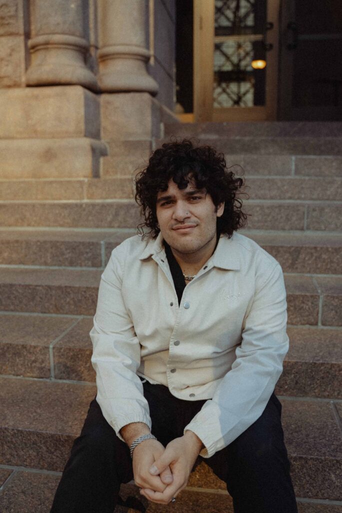 Groom at his Minneapolis City Hall elopement